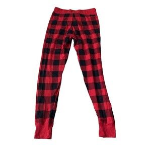Little Blue House by Hatley Womens Pajama Leggings, Red Buffalo Plaid Medium NEW